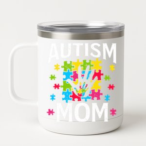 Autism Mom Autistic Quote Mother Mama Autism Awareness Gift 12 oz Stainless Steel Tumbler Cup