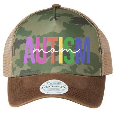 Autism Mom Awareness Colorful Legacy Tie Dye Trucker Hat