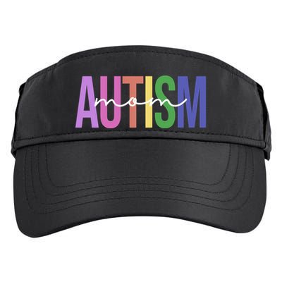 Autism Mom Awareness Colorful Adult Drive Performance Visor