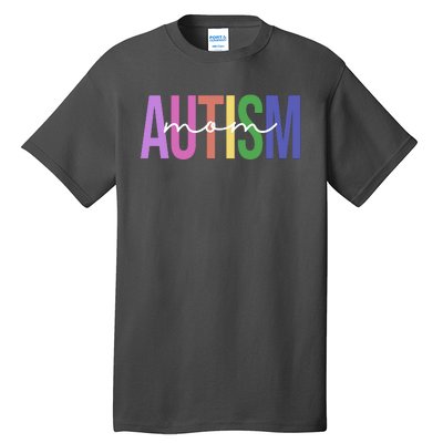 Autism Mom Awareness Colorful Tall T-Shirt