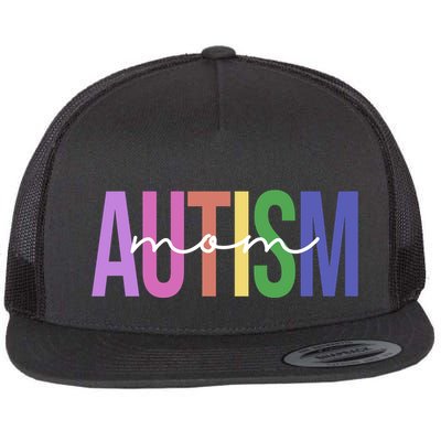 Autism Mom Awareness Colorful Flatbill Hat