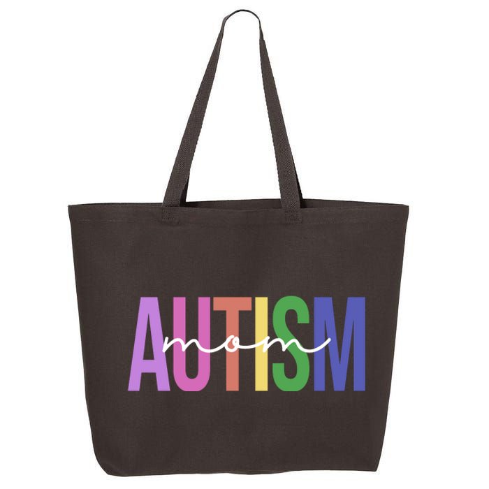 Autism Mom Awareness Colorful 25L Jumbo Tote