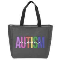 Autism Mom Awareness Colorful Zip Tote Bag