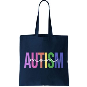 Autism Mom Awareness Colorful Tote Bag