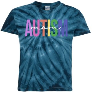 Autism Mom Awareness Colorful Kids Tie-Dye T-Shirt