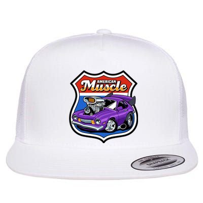 American Muscle Flat Bill Trucker Hat