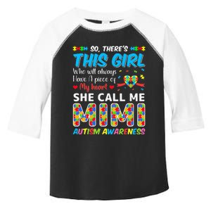 Autism Mimi Autism Awareness Grandmom Autism Motivational Toddler Fine Jersey T-Shirt