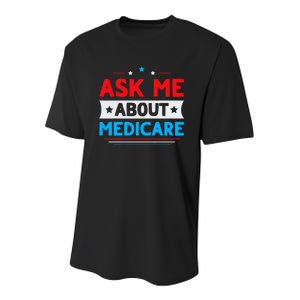 Ask Me About Medicare Quote For A Medicare Consultant Youth Performance Sprint T-Shirt