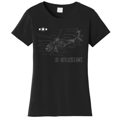 American Military Aircraft UH 60 Black Hawk Helicopter Women's T-Shirt