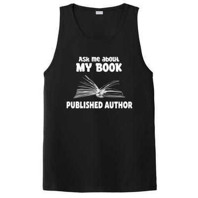 Ask Me About My Book Published Author Gift PosiCharge Competitor Tank