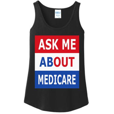 Ask Me About Medicare Insurance Agent Broker Ladies Essential Tank