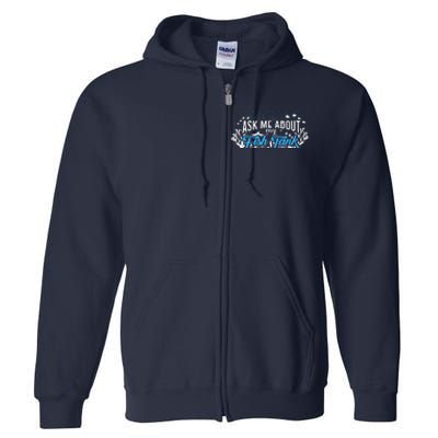 Ask Me About Fish Tank | Fishkeeping | Aquarium Full Zip Hoodie