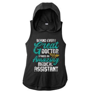 Amazing Medical Assistant Healthcare Worker Doctor Nurse Ladies PosiCharge Tri-Blend Wicking Draft Hoodie Tank