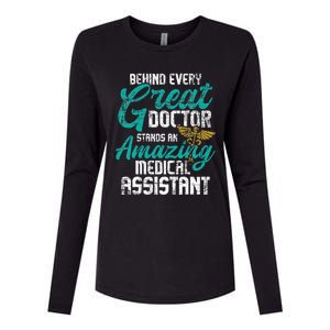 Amazing Medical Assistant Healthcare Worker Doctor Nurse Womens Cotton Relaxed Long Sleeve T-Shirt