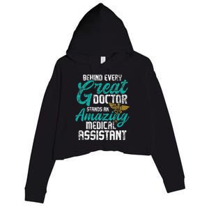 Amazing Medical Assistant Healthcare Worker Doctor Nurse Crop Fleece Hoodie