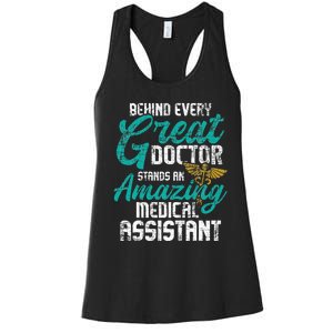 Amazing Medical Assistant Healthcare Worker Doctor Nurse Women's Racerback Tank