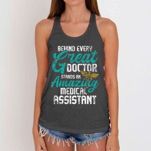 Amazing Medical Assistant Healthcare Worker Doctor Nurse Women's Knotted Racerback Tank