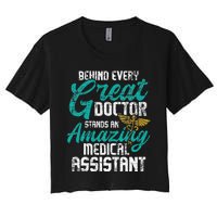 Amazing Medical Assistant Healthcare Worker Doctor Nurse Women's Crop Top Tee