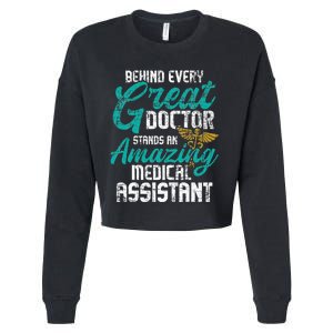 Amazing Medical Assistant Healthcare Worker Doctor Nurse Cropped Pullover Crew