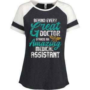 Amazing Medical Assistant Healthcare Worker Doctor Nurse Enza Ladies Jersey Colorblock Tee