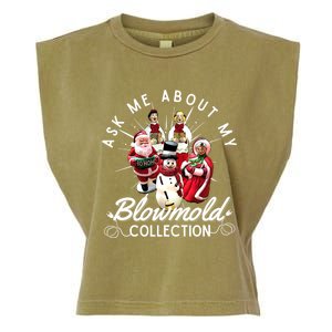 Ask Me About My Blow Mold Collection Christmas Funny Gift Garment-Dyed Women's Muscle Tee