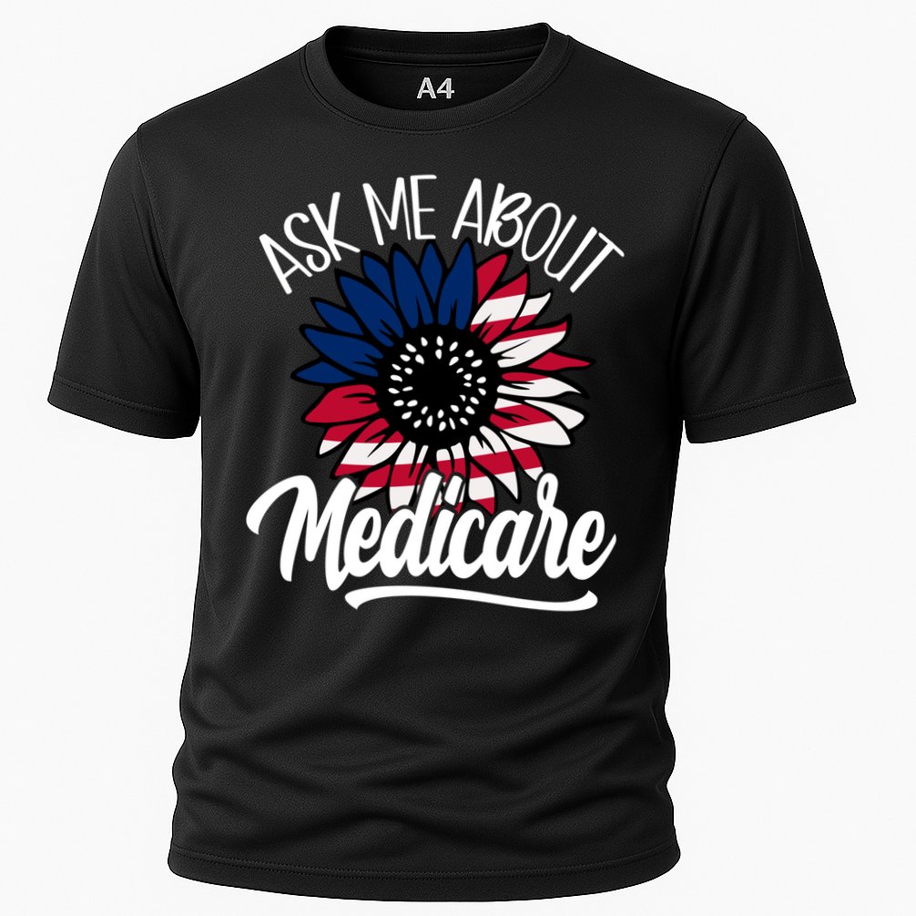 Ask Me About Medicare Health Insurance Consultant Gift Cooling Performance Crew T-Shirt