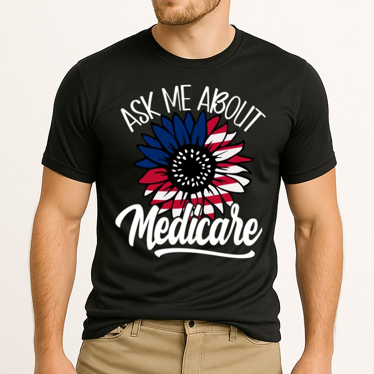 Ask Me About Medicare Health Insurance Consultant Gift Cooling Performance Crew T-Shirt