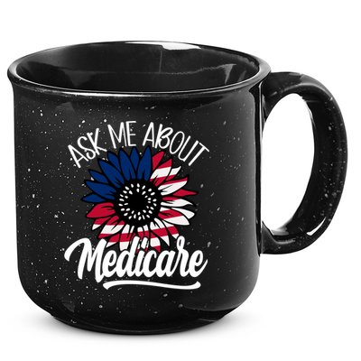 Ask Me About Medicare Health Insurance Consultant Gift 15oz Campfire Ceramic Mug