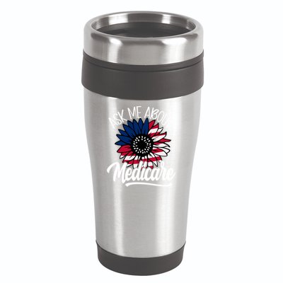 Ask Me About Medicare Health Insurance Consultant Gift 16oz Travel Tumbler