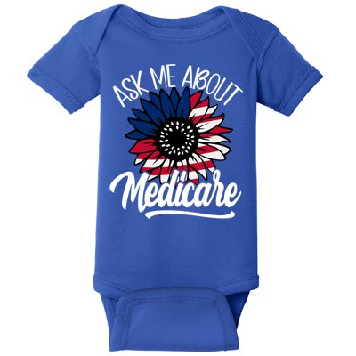 Ask Me About Medicare Health Insurance Consultant Gift Baby Bodysuit