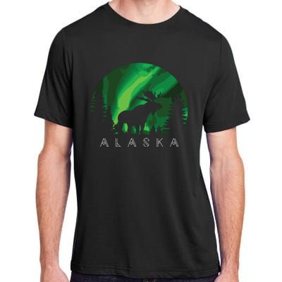 Alaska Moose Alaskan Landscape Scene Adult ChromaSoft Performance T-Shirt