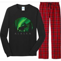 Alaska Moose Alaskan Landscape Scene Long Sleeve Pajama Set