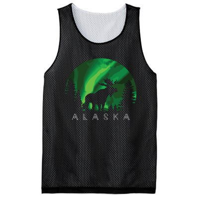 Alaska Moose Alaskan Landscape Scene Mesh Reversible Basketball Jersey Tank