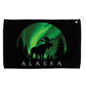 Alaska Moose Alaskan Landscape Scene Grommeted Golf Towel