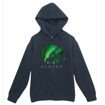 Alaska Moose Alaskan Landscape Scene Urban Pullover Hoodie