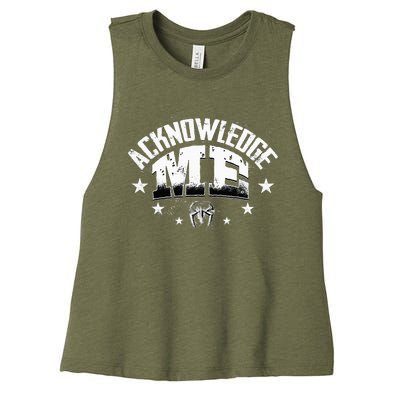 Acknowledge Me Women's Racerback Cropped Tank