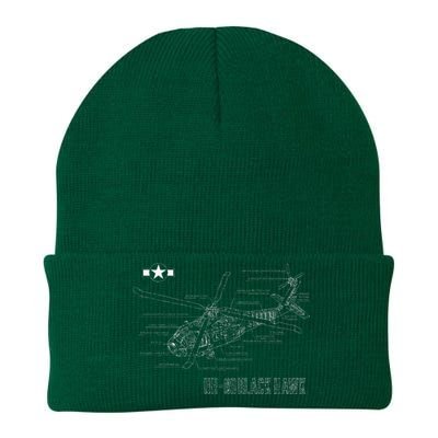 American Military Aircraft Uh 60 Black Hawk Helicopter Knit Cap Winter Beanie