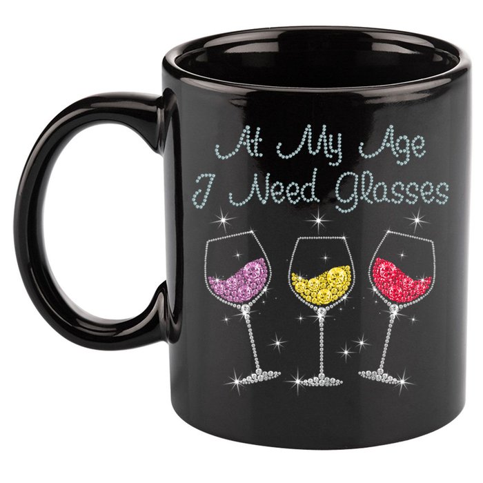 At My Age I Need Glasses  11oz C Handle Ceramic Mug