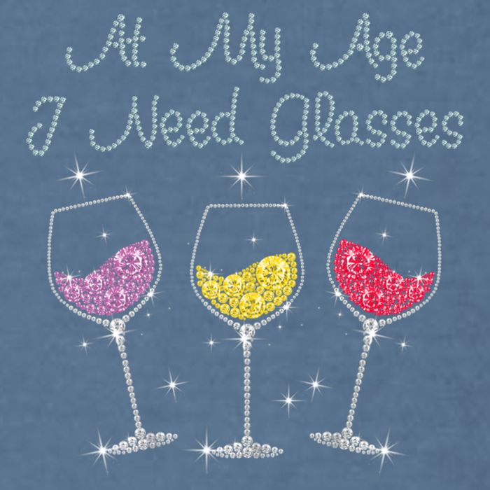 At My Age I Need Glasses  Garment-Dyed Sweatshirt
