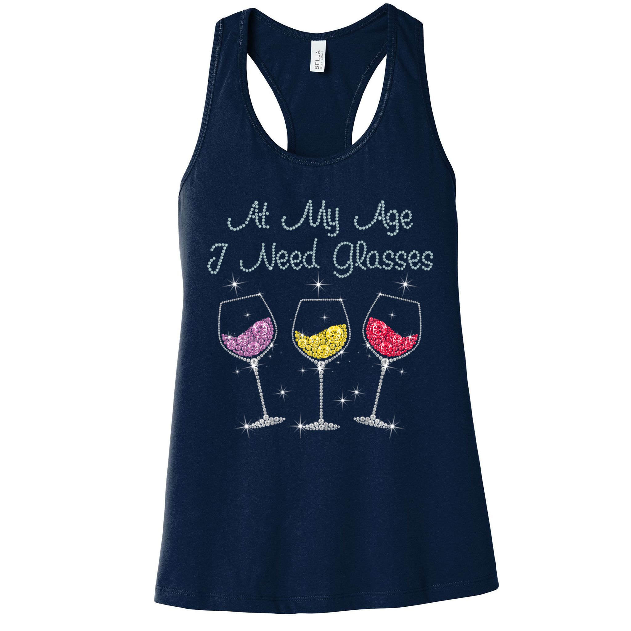 At My Age I Need Glasses  Womens Tank Top