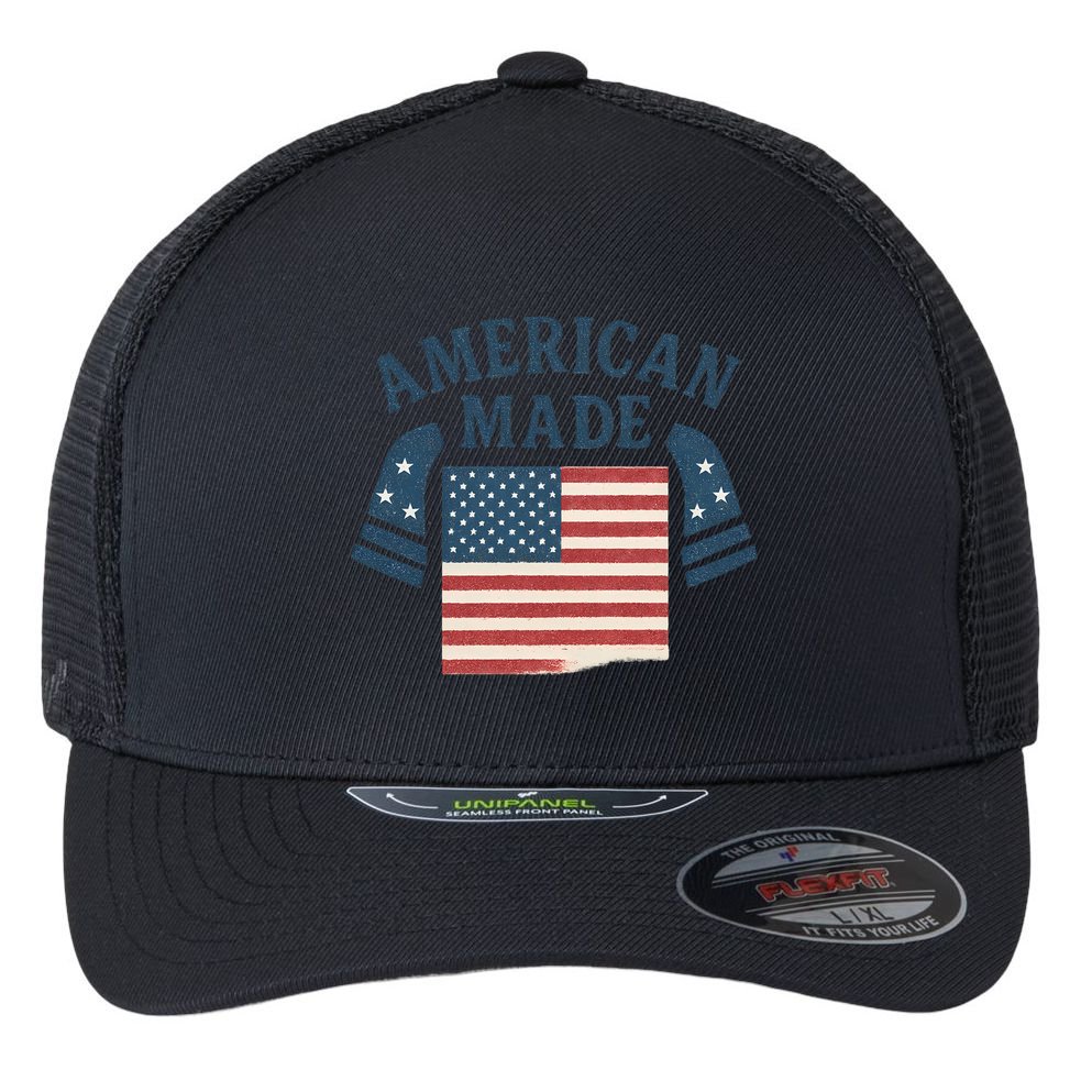 American Made Flexfit Unipanel Trucker Cap
