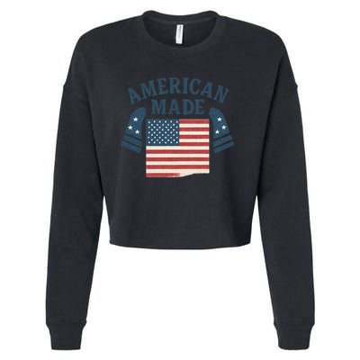 American Made Cropped Pullover Crew