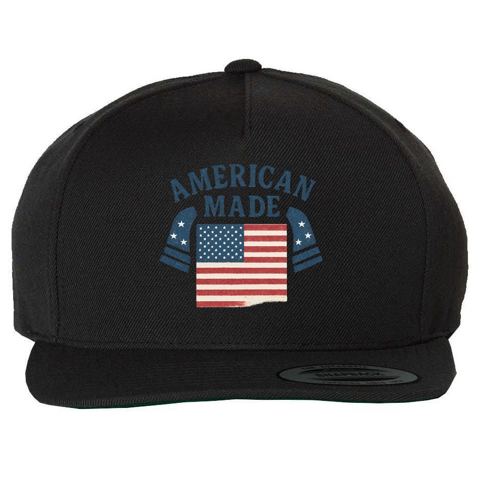American Made Wool Snapback Cap