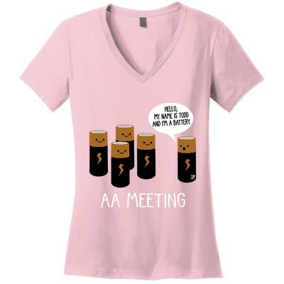 Aa Meeting Women's V-Neck T-Shirt