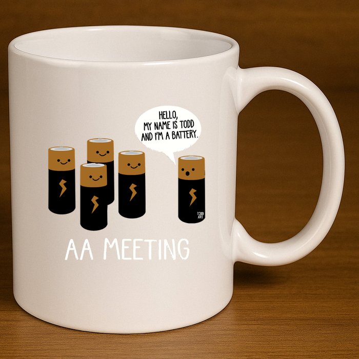 Aa Meeting 11oz C Handle Ceramic Mug