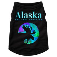 Alaska Moose Aurora Borealis The Last Frontier Funny Gift Doggie Tank