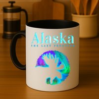 Alaska Moose Aurora Borealis The Last Frontier Funny Gift Mug