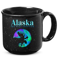 Alaska Moose Aurora Borealis The Last Frontier Funny Gift 15oz Campfire Ceramic Mug