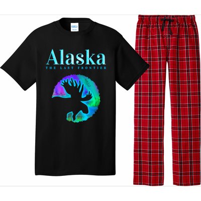 Alaska Moose Aurora Borealis The Last Frontier Funny Gift Pajama Set