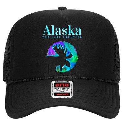 Alaska Moose Aurora Borealis The Last Frontier Funny Gift Hat